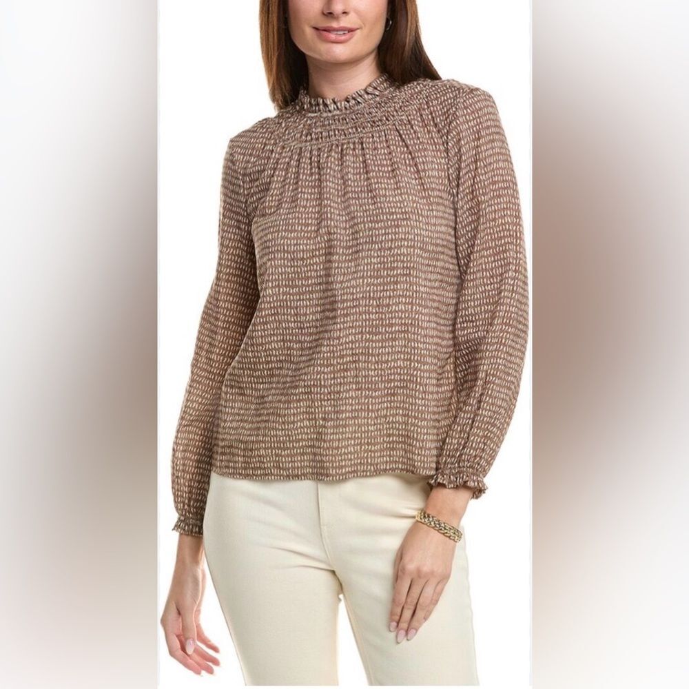 J. McLaughlin Antonia Blouse Tencel Size Medium